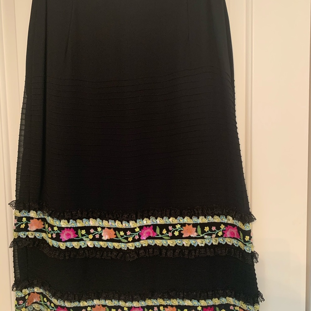 Escada black silk skirt - Picture 5 of 13